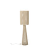 Lampadaire en corde de tissu grège, modèle moyen