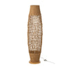 Lampadaire en métal torsadé naturel foncé