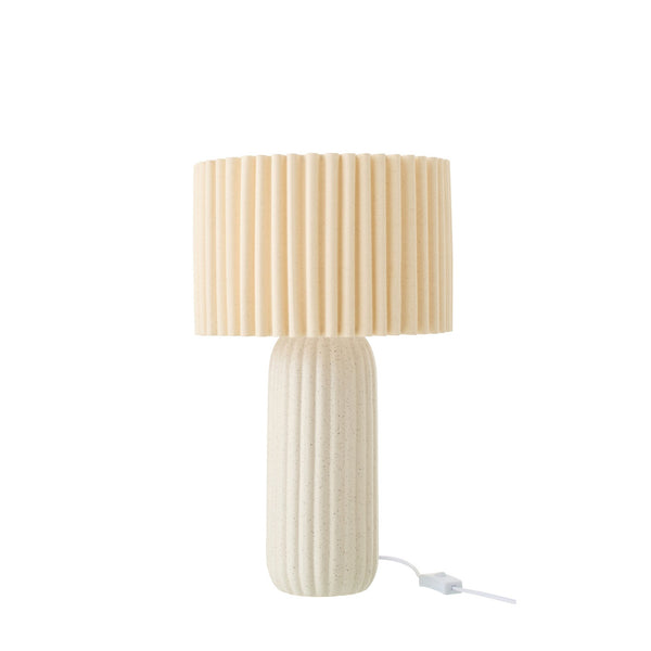 Lampe à poser Esmée en céramique blanc cassé, petit modèle