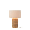 Lampe à poser Filetage en bois d'ailante, grand modèle