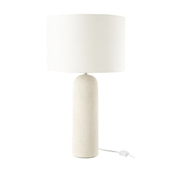 Lampe à poser Isla en terre cuite blanche
