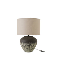 Lampe à poser Jules en céramique gris foncé
