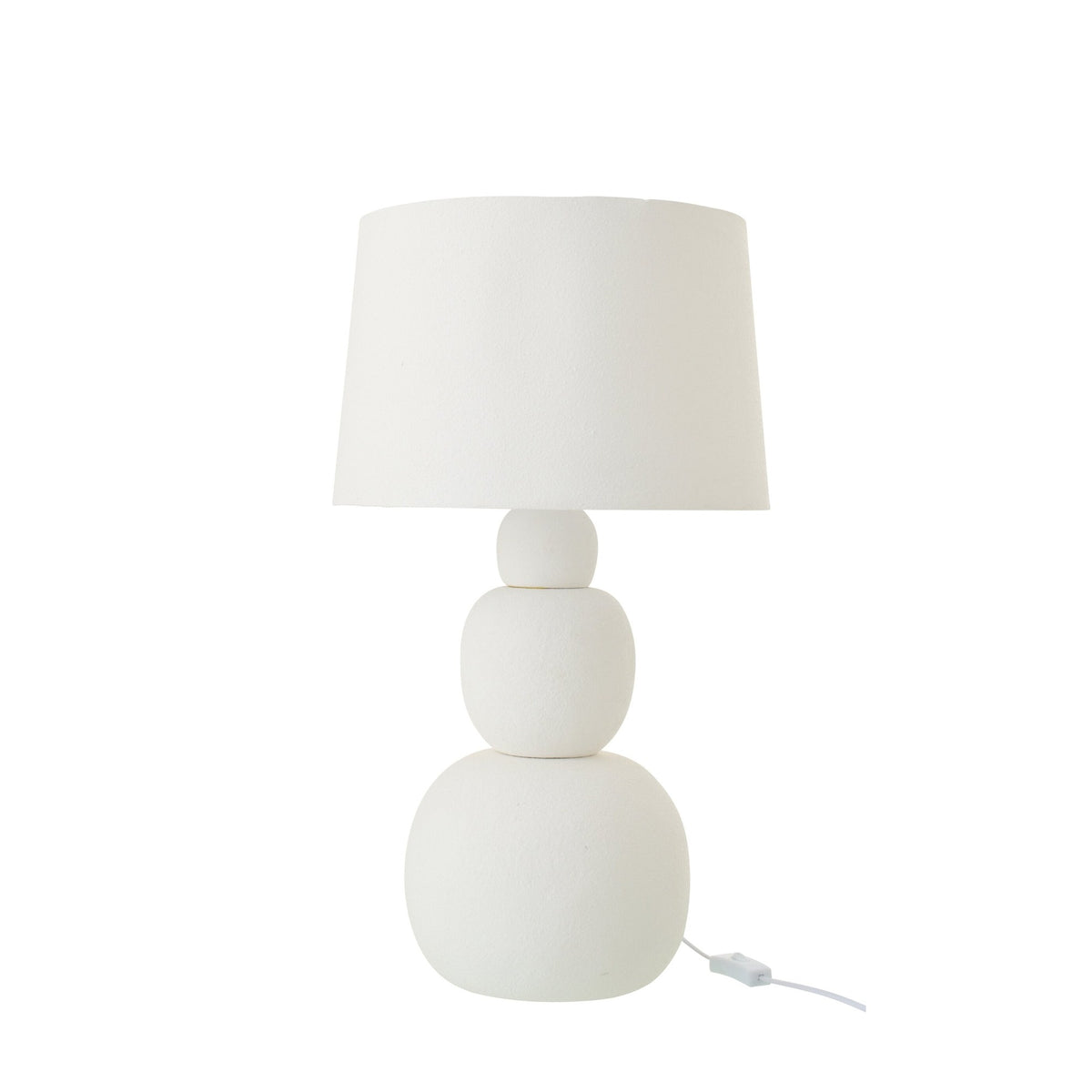 Lampe à poser Renée en céramique blanche, grand modèle