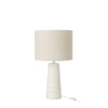 Lampe à poser en céramique blanche, H 63 cm