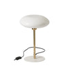 Lampe à poser en métal blanc et doré