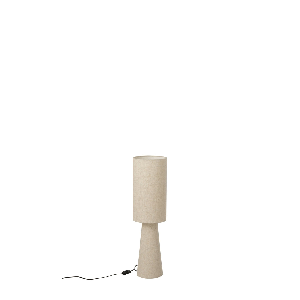 Lampe à poser en tissu beige, petit modèle