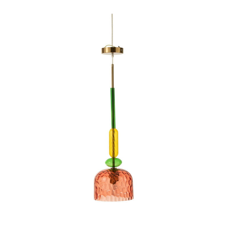 Suspension Fiona en verre multicolore