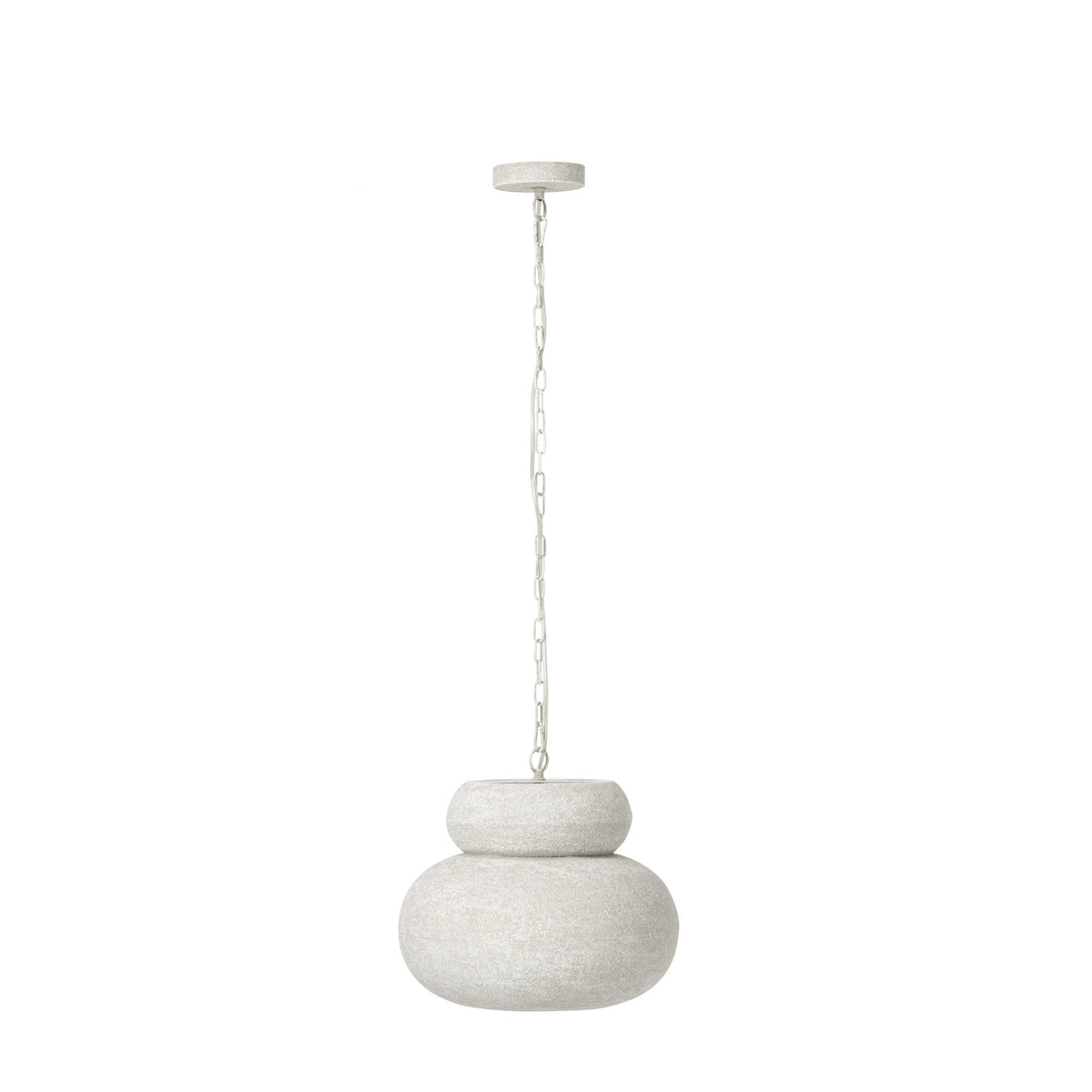 Suspension ronde en fer blanc, petit modèle