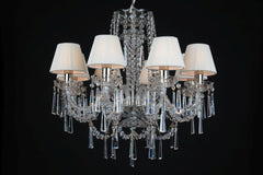 Kristallleuchter CRYSTAL-WHITE