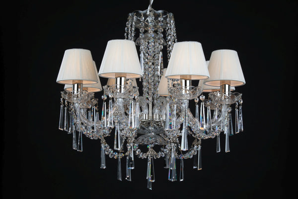 Kristallleuchter CRYSTAL-WHITE