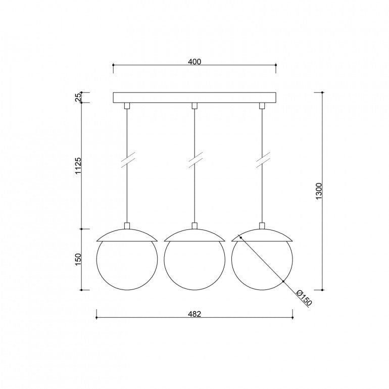 Suspension luminaire KUUL A L 50 cm