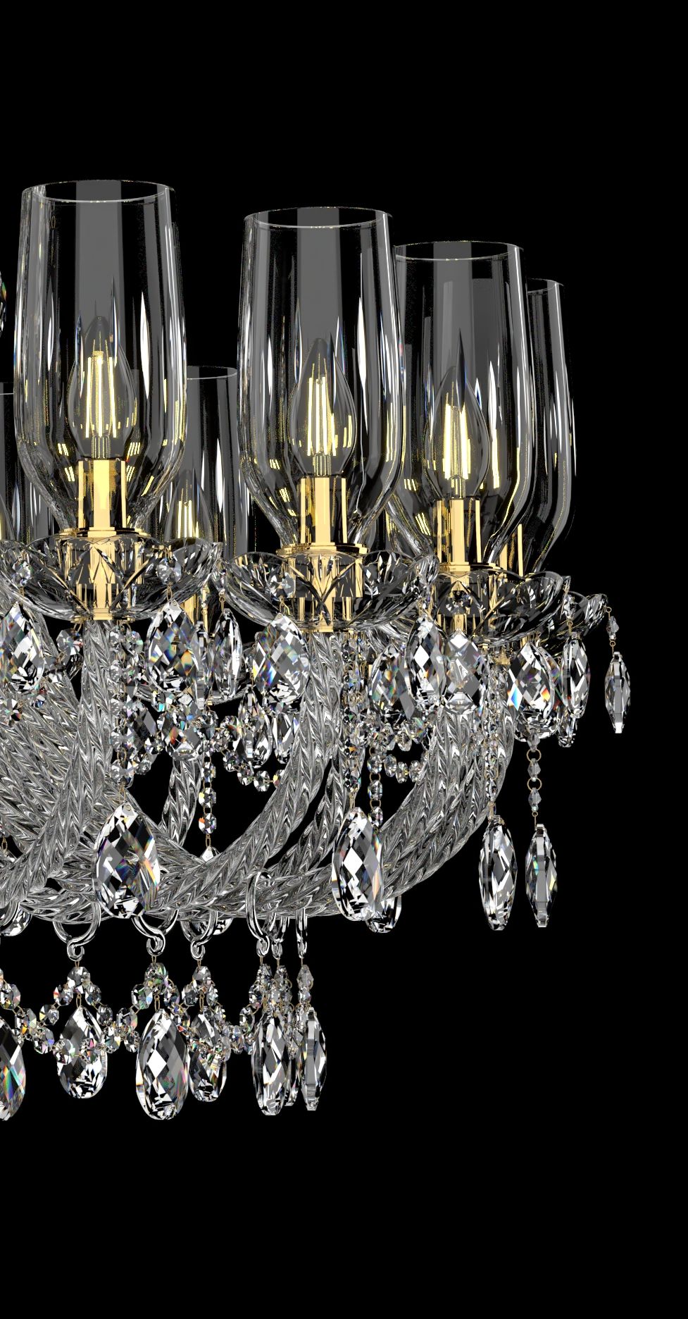 Lustre en cristal EL1382001AB3TPB