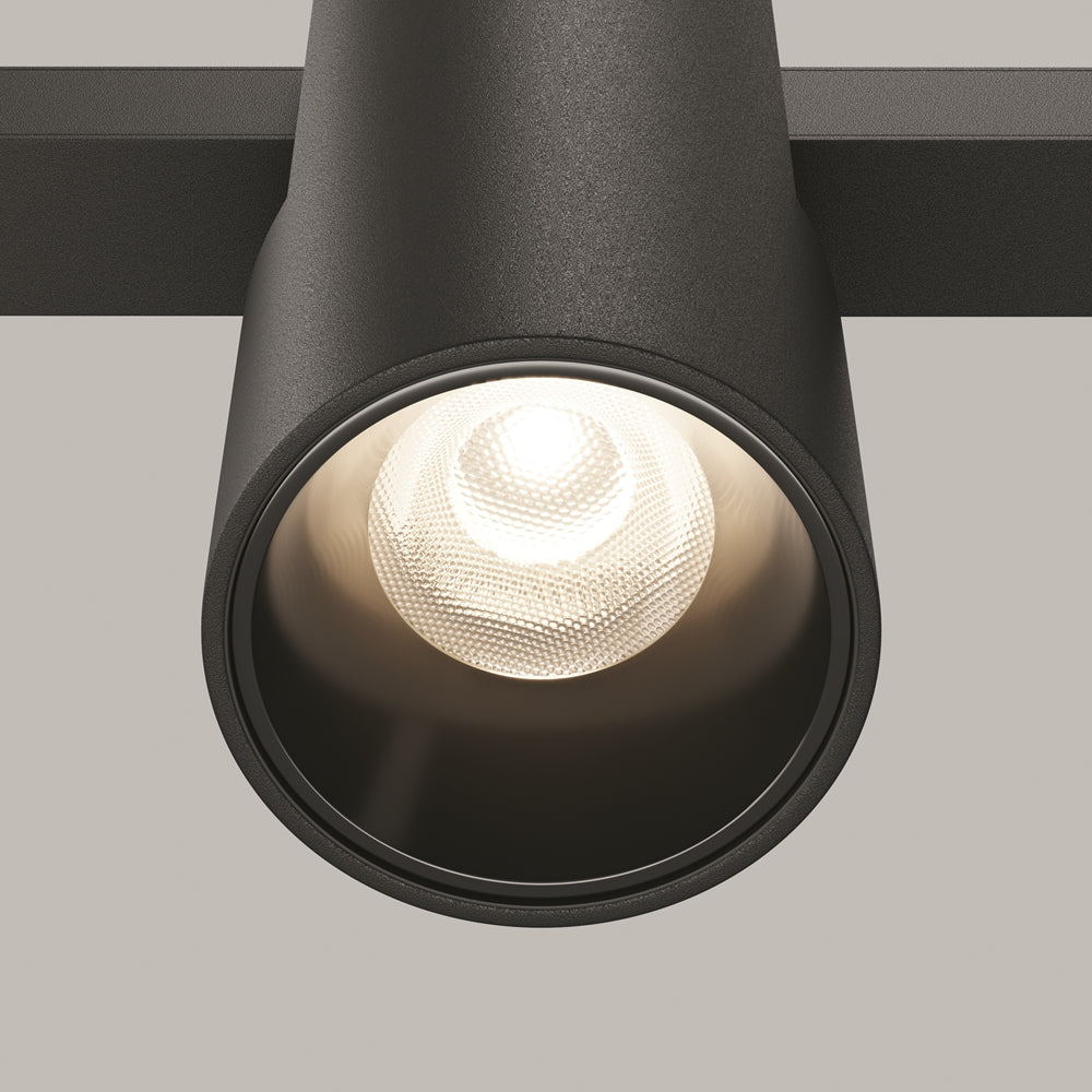 Détail du module LED et de sa lentille texturée blanche incrustée