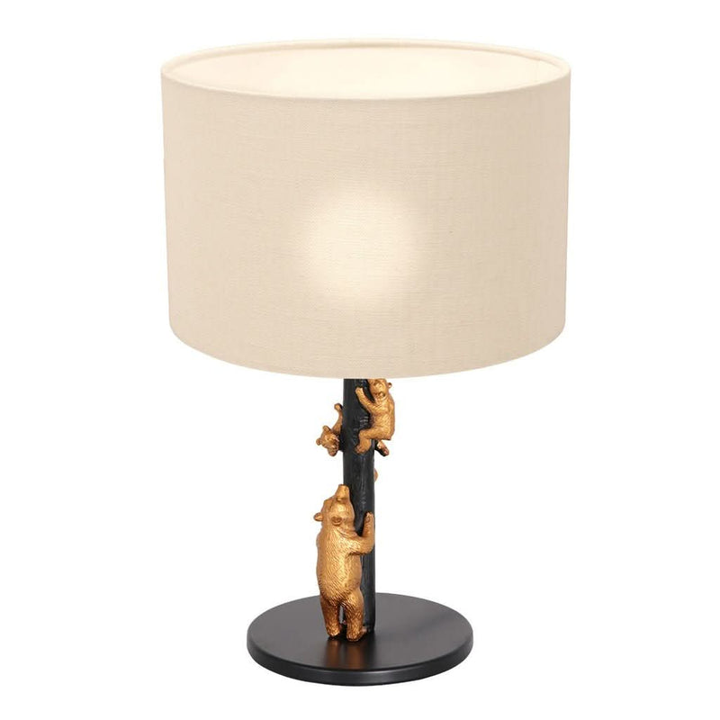 Tierlampe aus Leinen | Bär