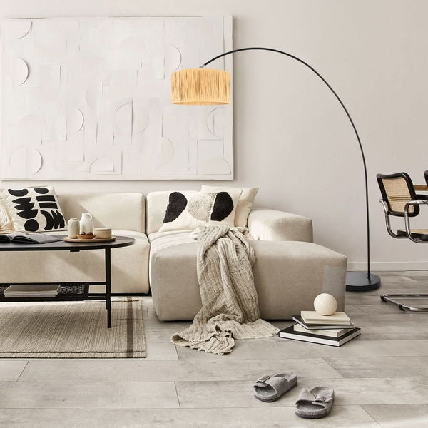 Lampe Arquée Beige Jaune | Aile