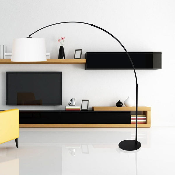 Lampe Arquée Élégante Noir | Byla