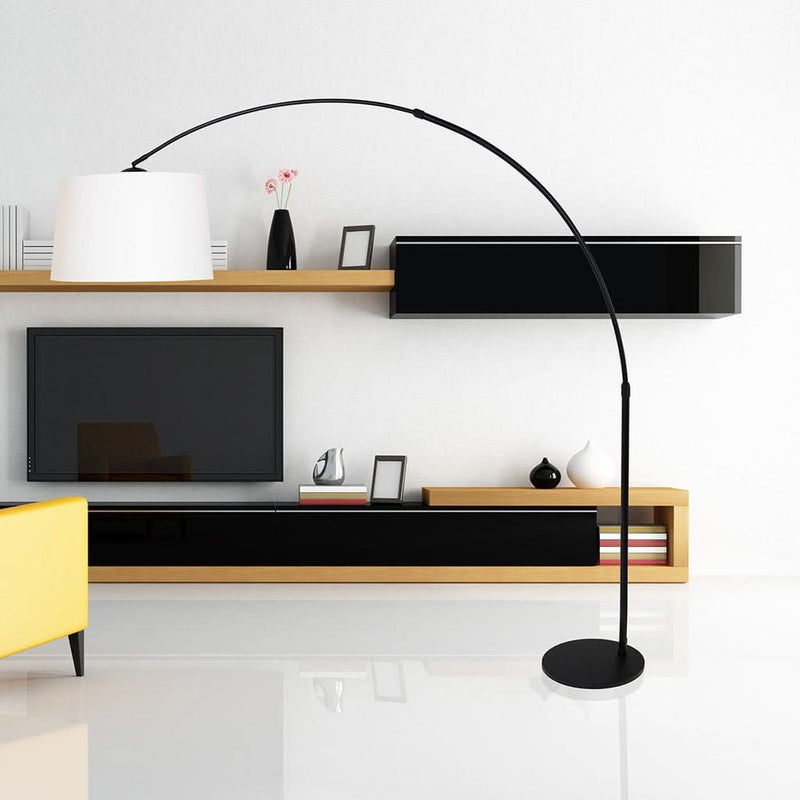 Lampe Arquée Élégante Noir | Byla