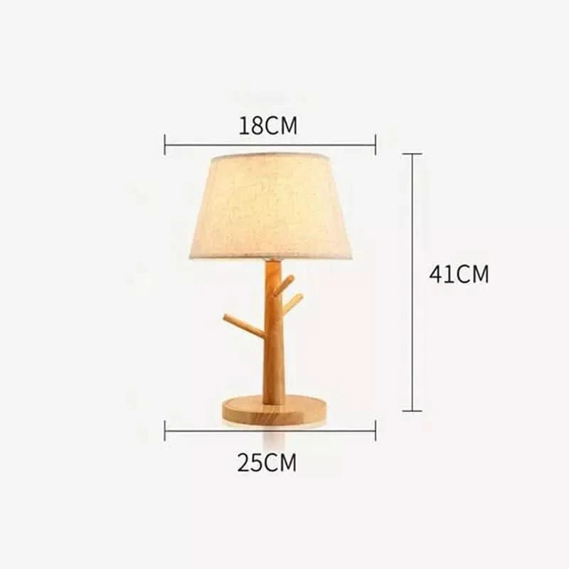 Lampe de Chevet Design Bois | Lueur Nature - Designix Lampe de chevet Blanc Chaud