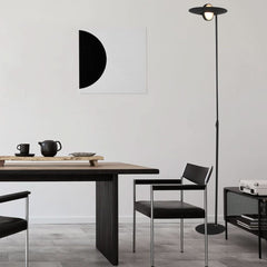 Lampe de sol LED Noir | Oyla