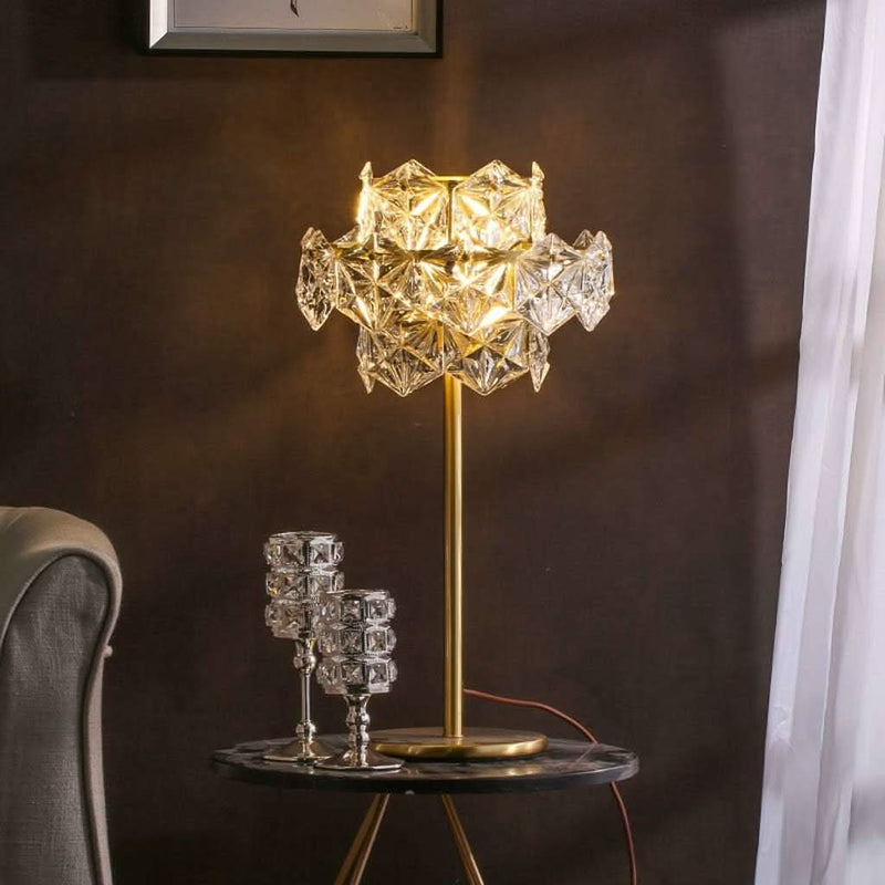 Lampe de Table Cristal Luxe Flocon de neige | Hyla