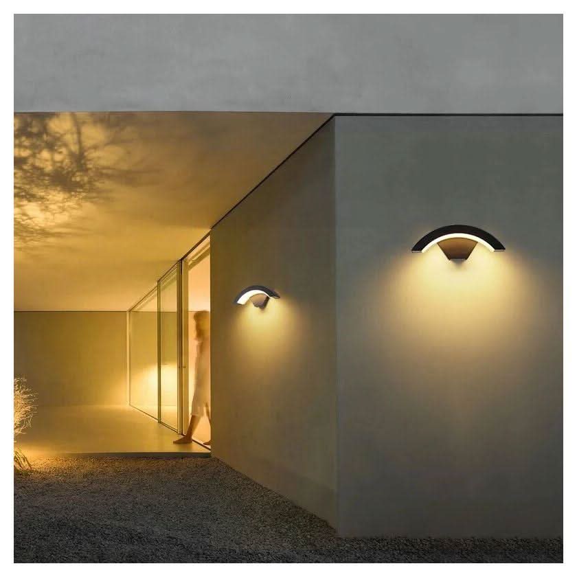 Lampe Extérieur avec Détecteur Design | SécuriLuxe - Designix Applique murale extérieur Blanc Chaud (2700 - 3500K)