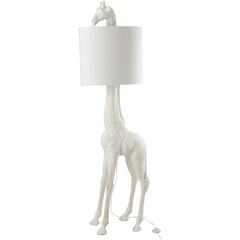 Lampe Girafe Polyester Blanc