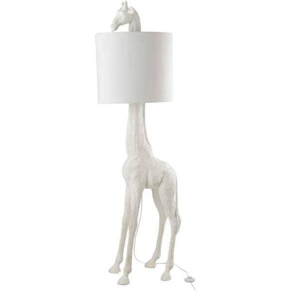 Lampe Girafe Polyester Blanc