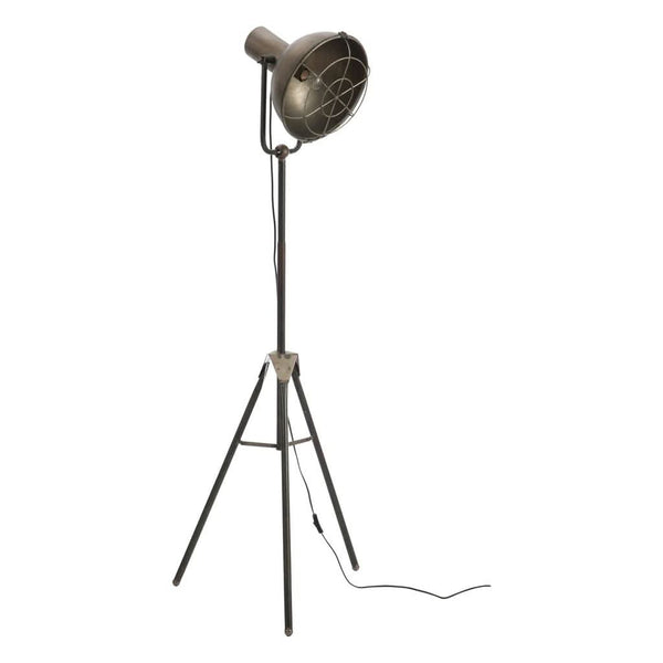 Graue Stehlampe aus Metall