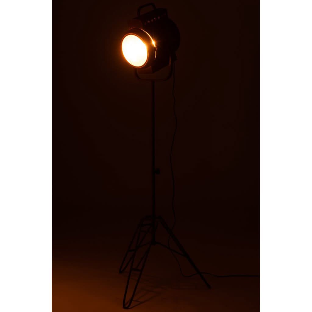 Lampe Métal Verre Noir