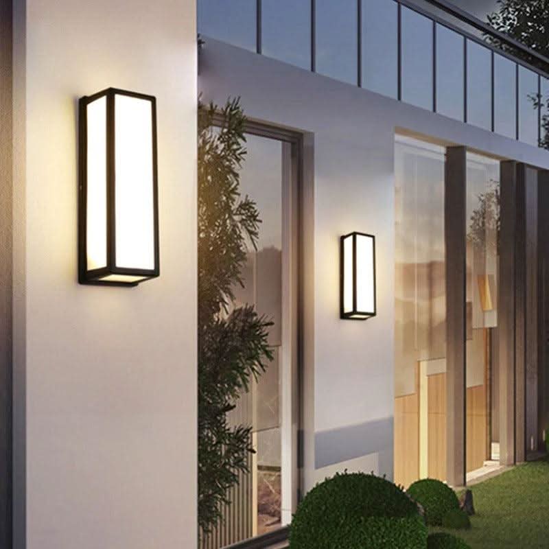 Lampe Murale Extérieure Rectangle | LuminEclat - Designix Applique murale extérieur Blanc Chaud
