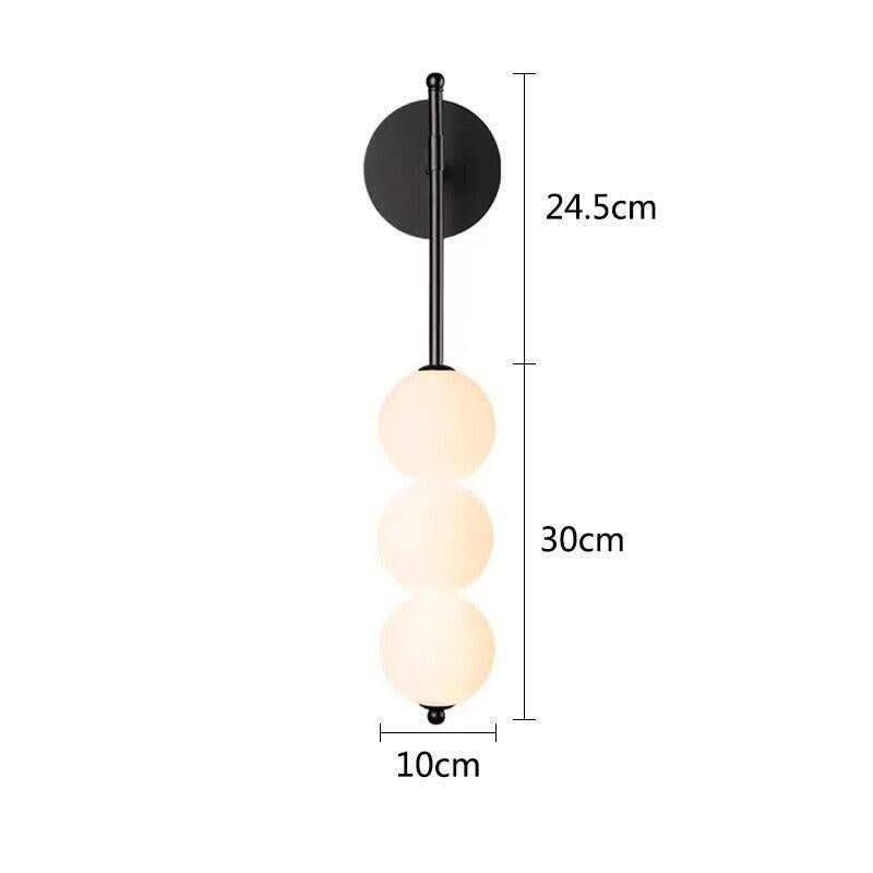 Schéma de dimensions du modèle noir, hauteurs et largeur cotées en centimètres