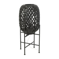 Lampe Pied Bambou Noir
