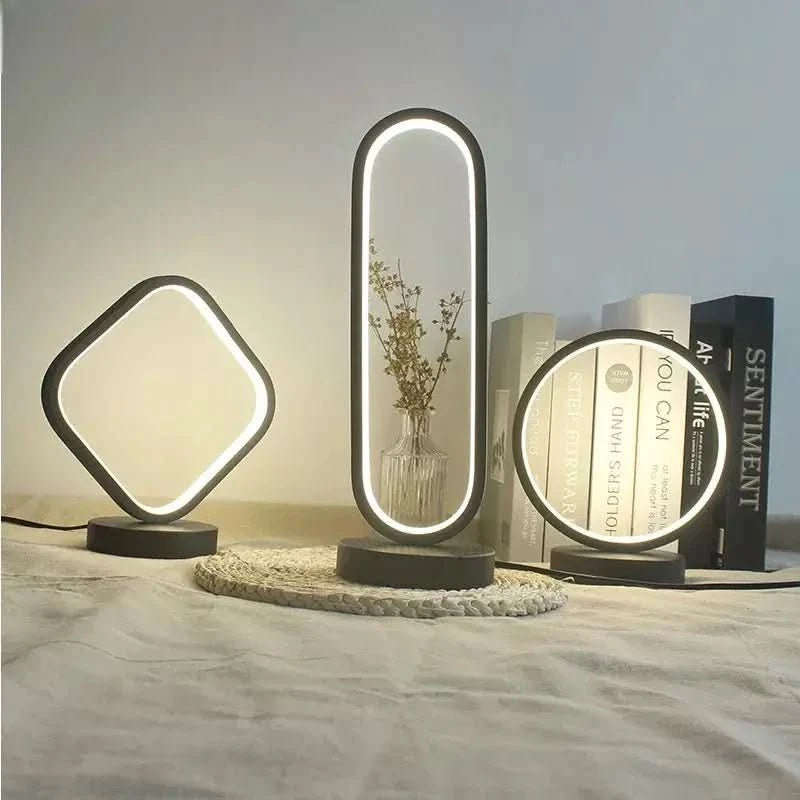 Lampe Ronde LED | Éclat Moderne - Designix Lampe de chevet Rond Variable