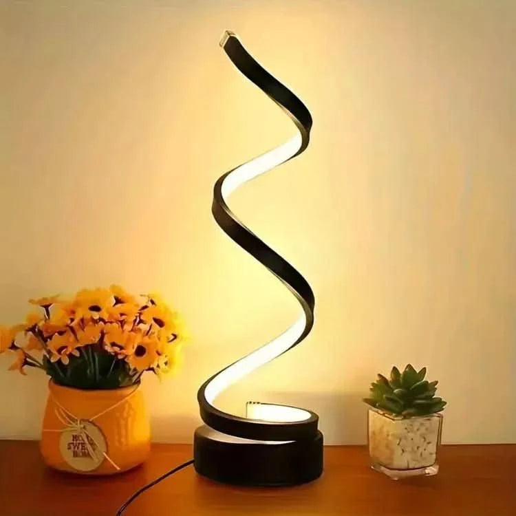LED-Spirallampe | Leuchtende Helix