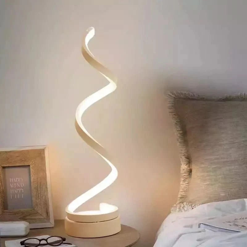 Lampe en ruban lumineux dans une chambre, ambiance douce et cosy