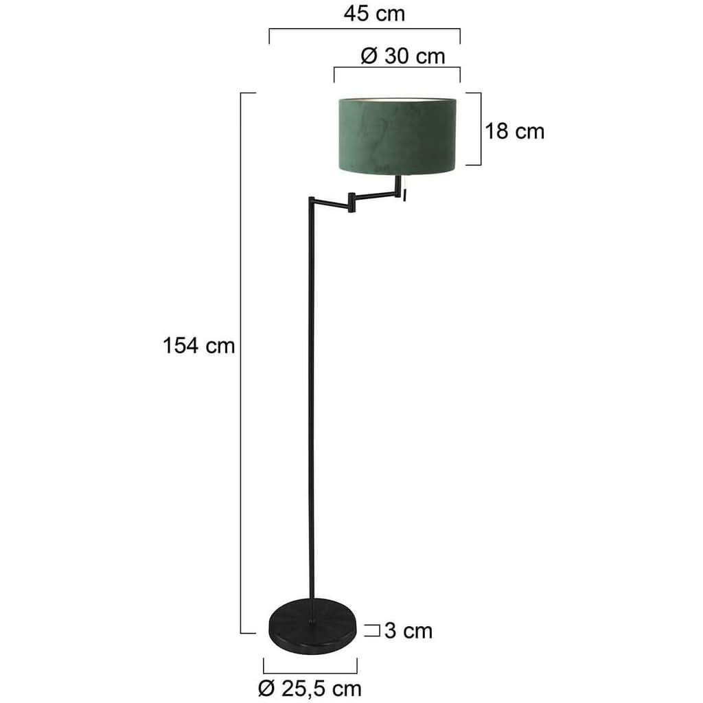 Lampe Sur Pied Bella Noir | Gyla