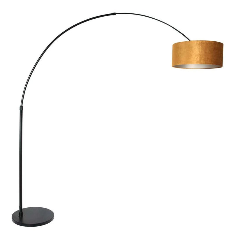 Lampe Sur Pied Velours Doré | Byle
