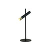 Lampe sur table ZAMBELIS 4W DESIGN Noir Sable et Dore Mat 22030
