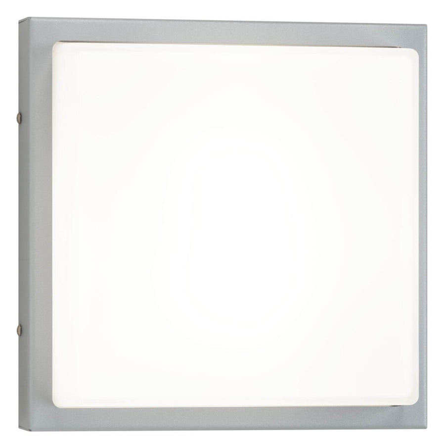 Vue frontale allumée montrant la surface lumineuse blanc uniforme