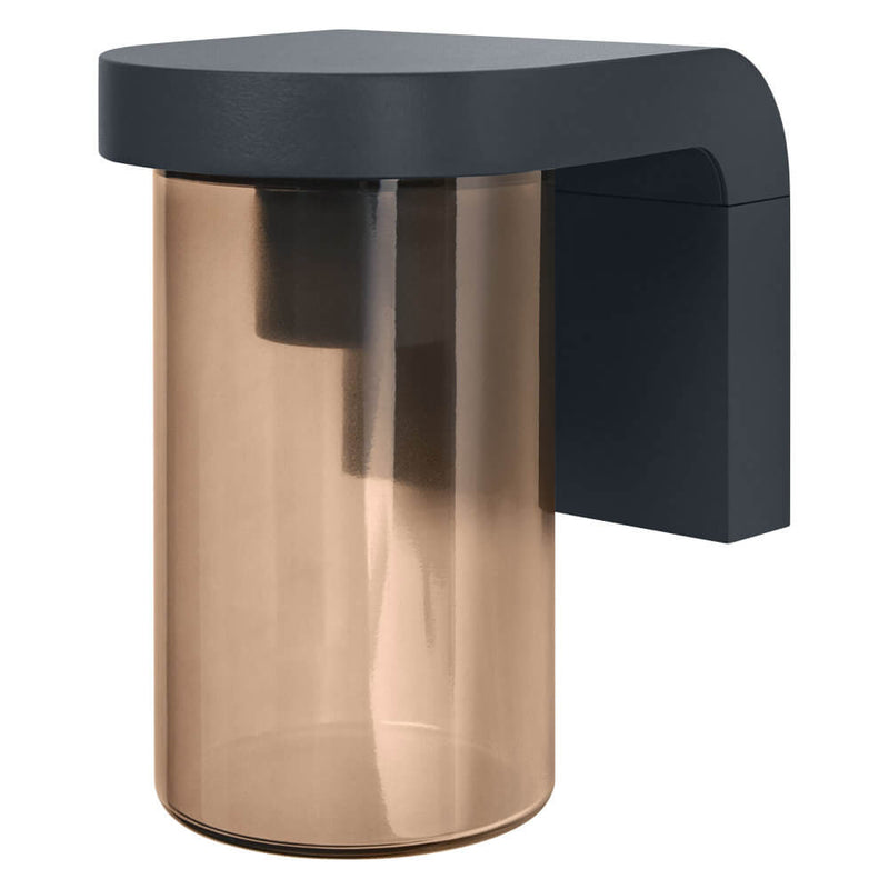 Applique extérieure Endura Classic Cascade ambrée et aluminium