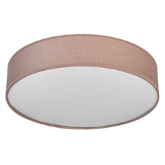 Plafonnier Orbis Paris noir et blanc, tissu, 2 lumières