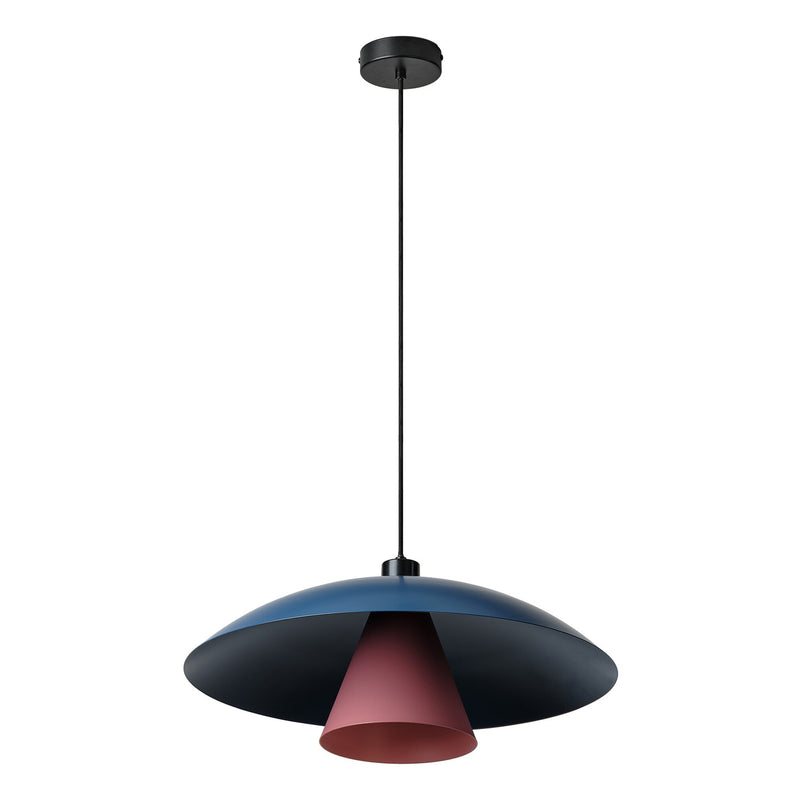 Suspension Flying Mushroom bleu et rose fuchsia