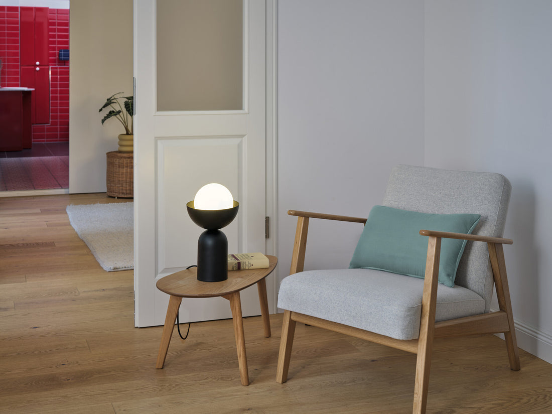 Lampe à poser Bowl noire