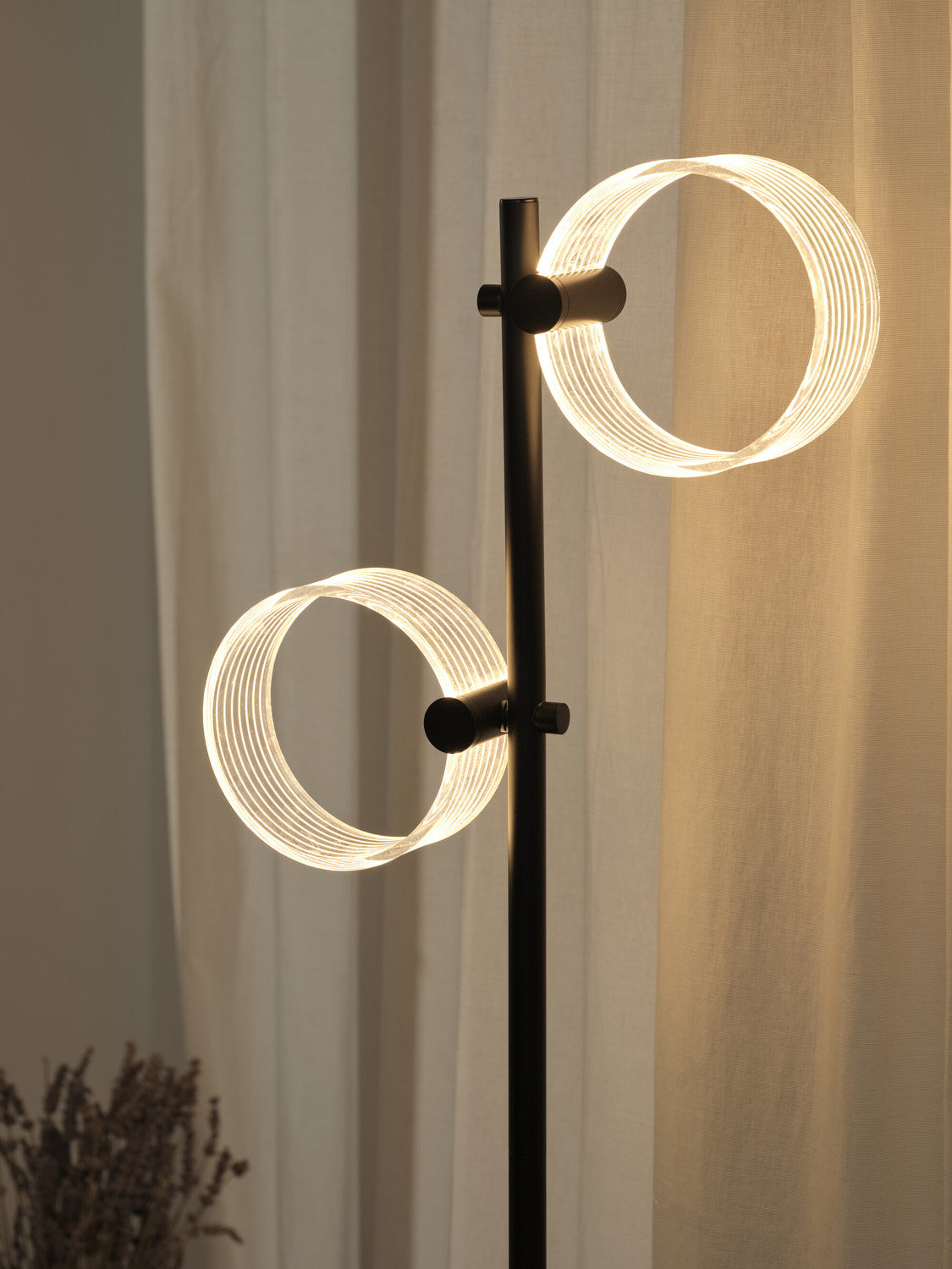 Lampadaire Circle noir