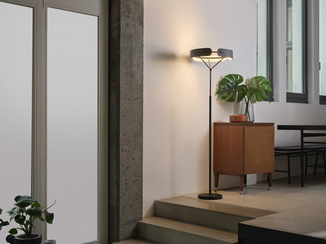 Lampadaire Curve Felt anthracite