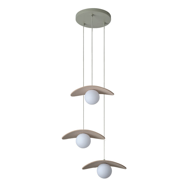 Suspension Pearl beige, 3 lumières