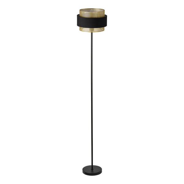 Lampadaire Hornet noir et doré