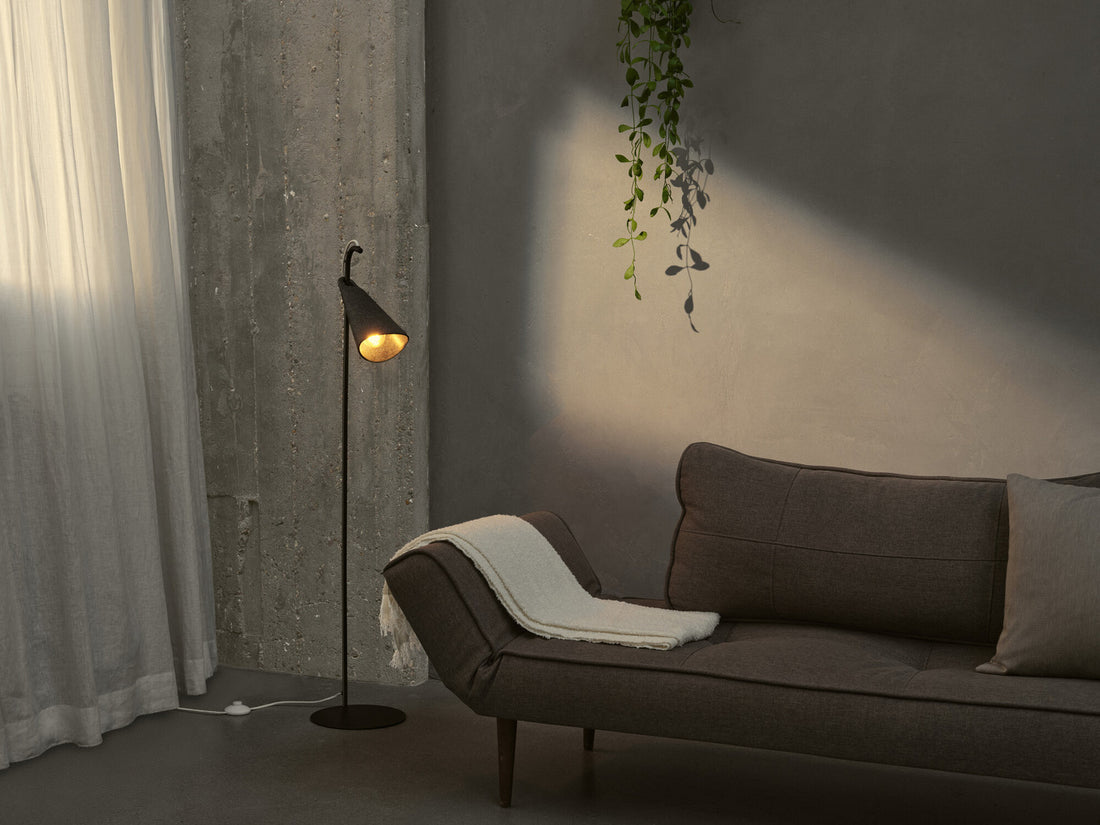 Lampadaire Bell noir
