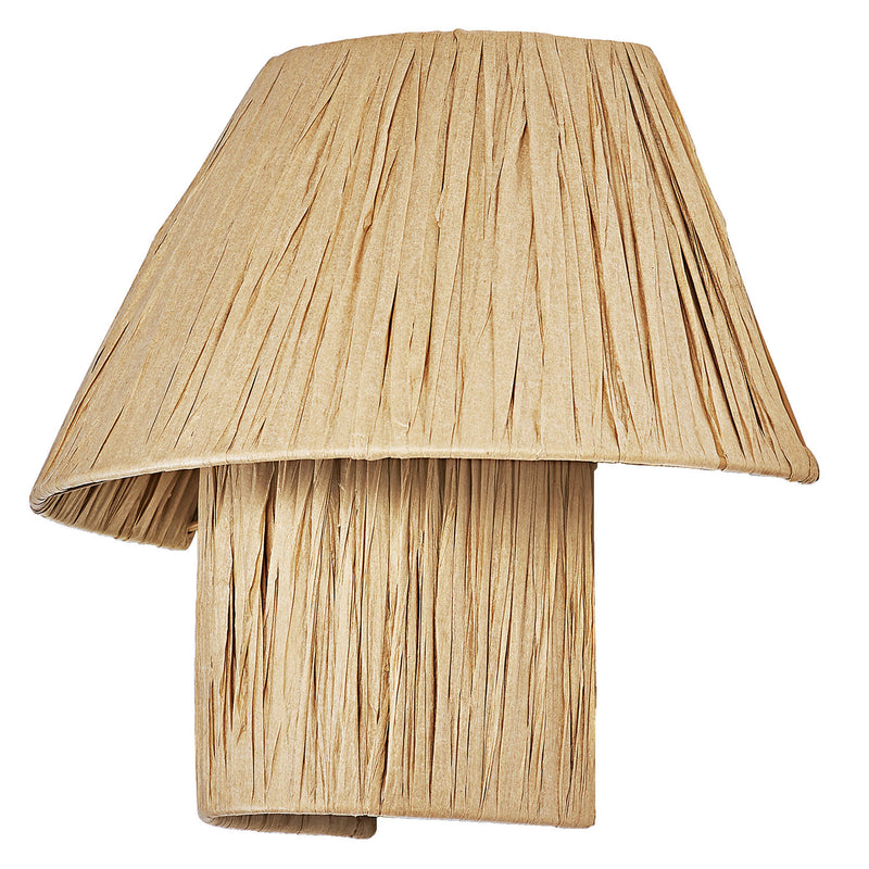 Applique murale Bamboo Paper Hut marron