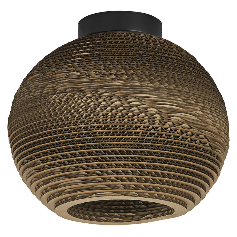 Plafonnier Cardboard Ball marron